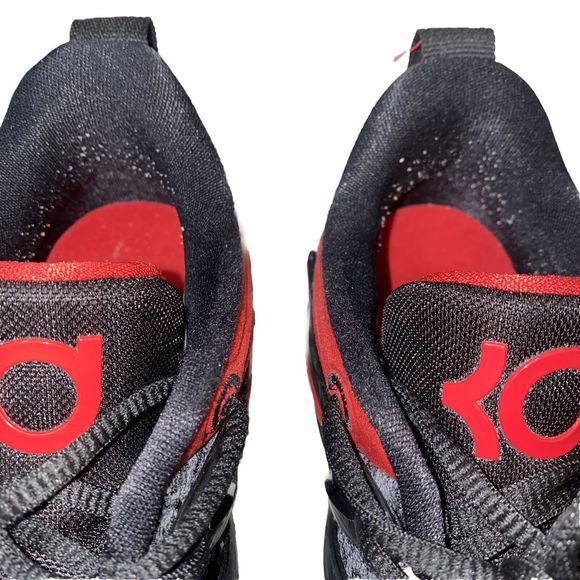 Nike KD 15 Black University Red Bred Sneakers DC1975-003 Men's Size 6.5 EUR 39 - Picture 4 of 12